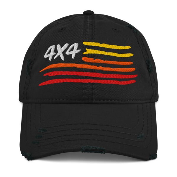 4X4 Distressed Dad Hat - Image 2