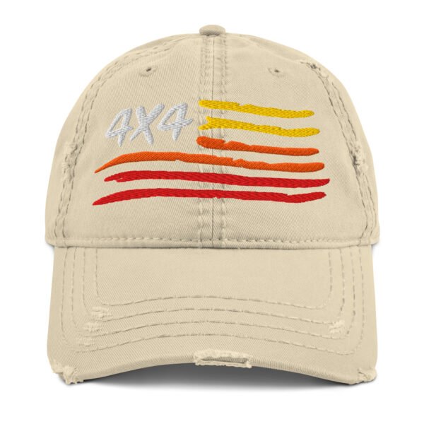 4X4 Distressed Dad Hat - Image 4