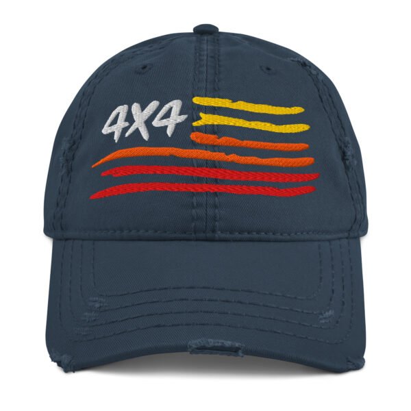 4X4 Distressed Dad Hat